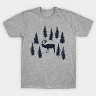 Elk In Forest (Ripe) T-Shirt